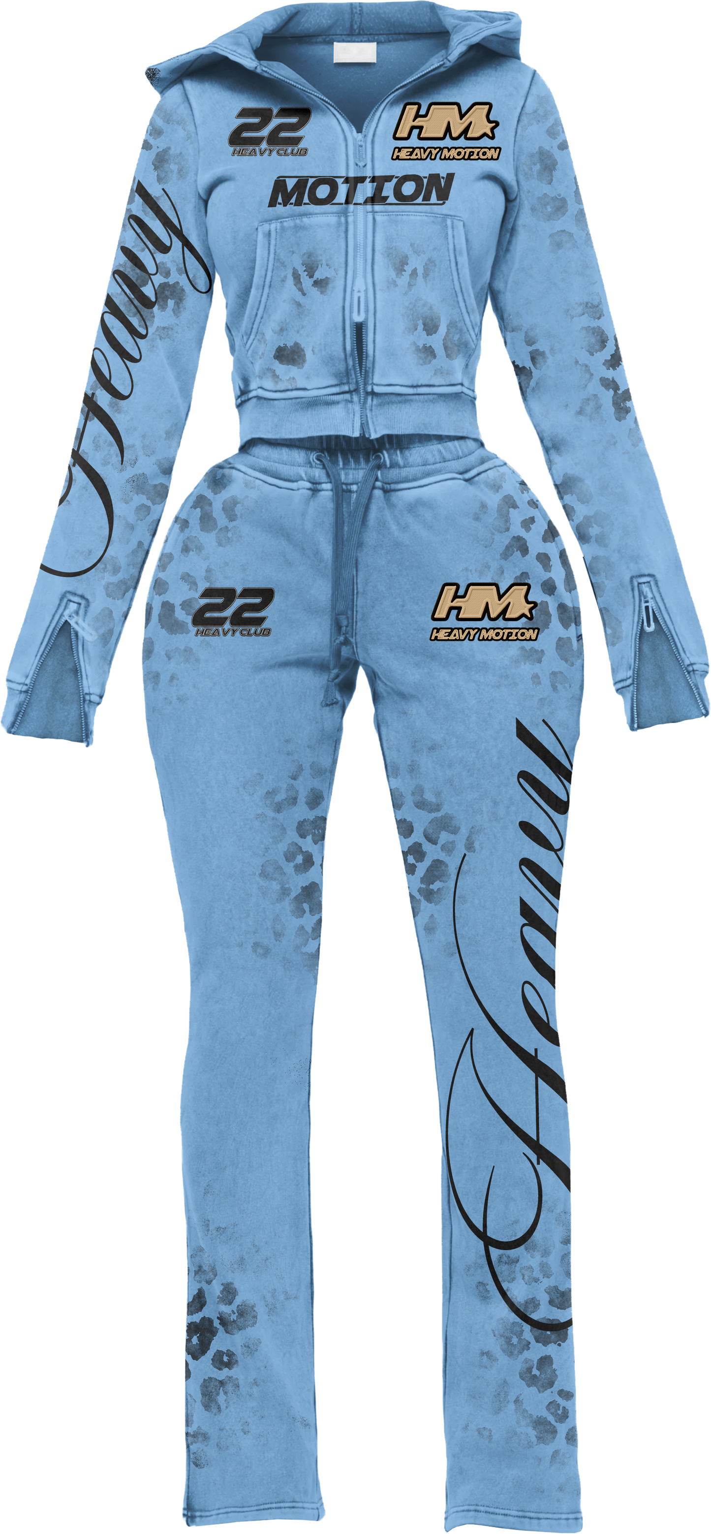 Heavy Club Signature Sweat Set – Blue