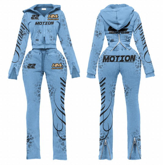 Heavy Club Signature Sweat Set – Blue