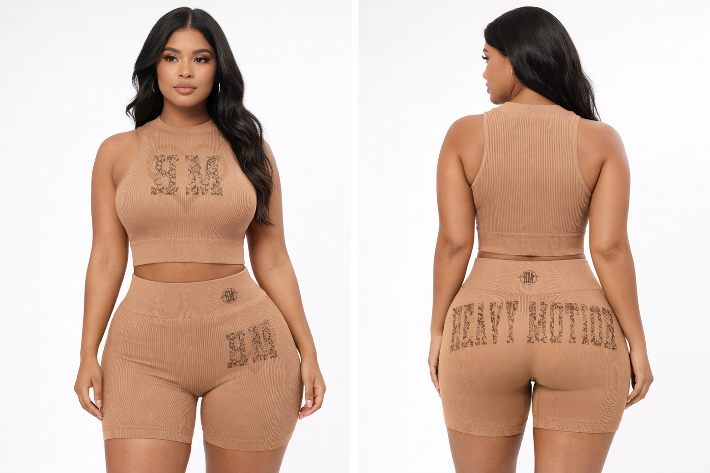 HM Sculpt™ Ribbed Short Set